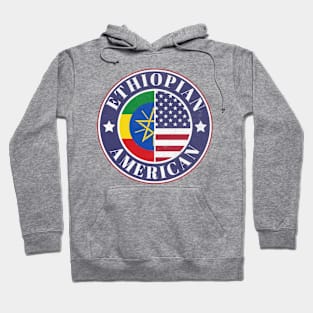 Proud Ethiopian-American Badge - Ethiopia Flag Hoodie